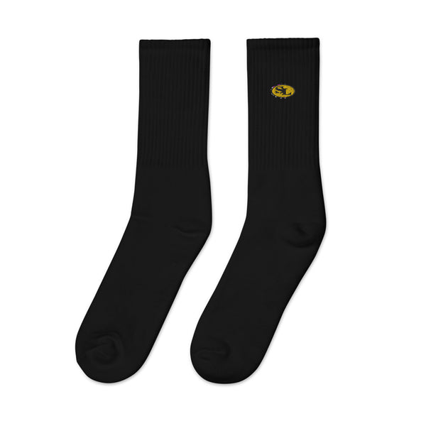 "SL" Embroidered socks