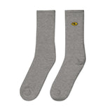 "SL" Embroidered socks